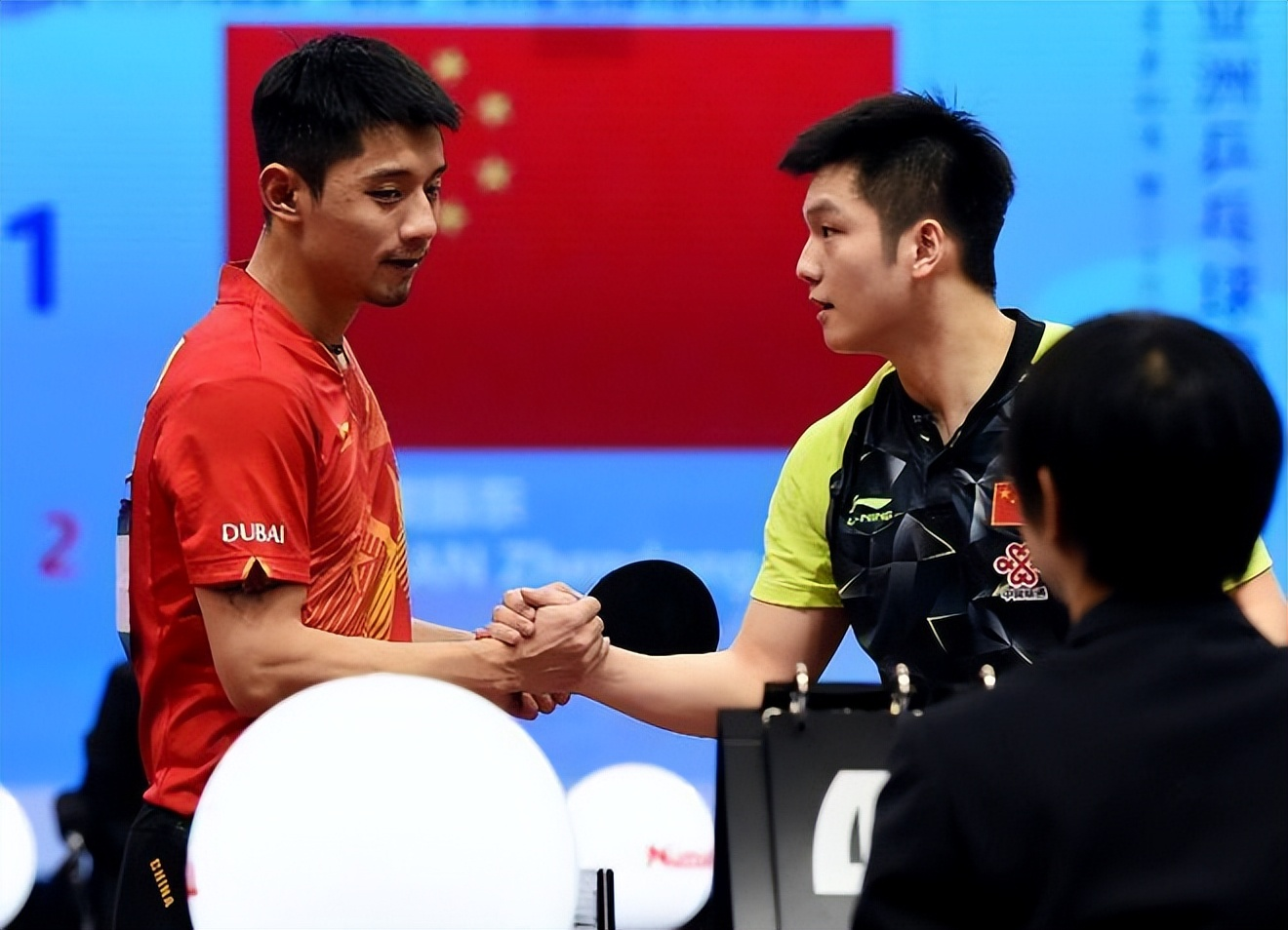 包含比利时乒乓球队轻取中国乒乓球队，张继科打破历史纪录的词条